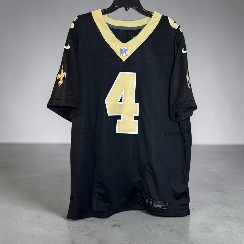 Nike New Orleans Saints Derek Carr 4 NFL Jersey Mens XXL Black 31NM-NSLH-7WF-010